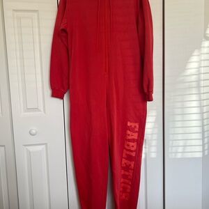 Fabletics Red Jumpsuit size small